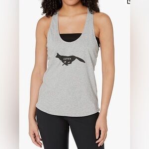prAna Clever Fox Women's Journeyman Tank, Heather Grey Fox, XS